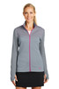 Nike Ladies Therma-FIT Hypervis Full-Zip Jacket. 779804 Cool Grey/ Vivid Pink