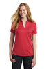 Nike Ladies Dri-FIT Hex Textured V-Neck Top. NKAA1848 Gym Red