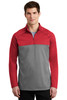 Nike Therma-FIT 1/2-Zip Fleece. NKAH6254 Gym Red/ Dark Grey Heather