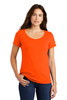 Nike Ladies Core Cotton Scoop Neck Tee. NKBQ5236 Brilliant Orange