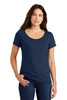 Nike Ladies Core Cotton Scoop Neck Tee. NKBQ5236 College Navy