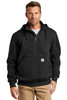 Carhartt ® Rain Defender ® Paxton Heavyweight Hooded Zip Mock Sweatshirt. CT100617 Black