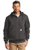 Carhartt ® Rain Defender ® Paxton Heavyweight Hooded Zip Mock Sweatshirt. CT100617 Carbon Heather