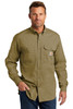 Carhartt Force ® Ridgefield Solid Long Sleeve Shirt. CT102418 Dark Khaki