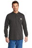 Carhartt® Long Sleeve Henley T-Shirt CTK128 Carbon Heather