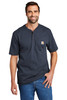 Carhartt® Short Sleeve Henley T-Shirt CTK84 Navy