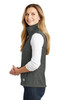 The North Face ® Ladies Ridgeline Soft Shell Vest. NF0A3LH1 TNF Dark Grey Heather  Side