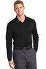 CornerStone® Select Snag-Proof Long Sleeve Polo. CS412LS Black