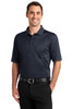 CornerStone® Select Snag-Proof Tipped Pocket Polo. CS415 Dark Navy/ Smoke Grey