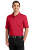 CornerStone® Select Snag-Proof Tipped Pocket Polo. CS415 Red/ Black