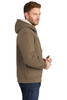 CornerStone® Heavyweight Sherpa-Lined Hooded Fleece Jacket. CS625 Brown Side