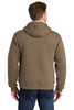 CornerStone® Heavyweight Sherpa-Lined Hooded Fleece Jacket. CS625 Brown Back
