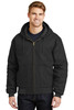 CornerStone® - Duck Cloth Hooded Work Jacket.  J763H Black