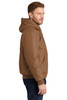CornerStone® Tall Duck Cloth Hooded Work Jacket. TLJ763H Duck Brown Side