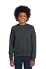 Gildan® Youth Heavy Blend™ Crewneck Sweatshirt.  18000B Dark Heather