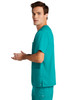 WonderWink® Men's Premiere Flex™ V-Neck Top WW5068 Teal Blue  Side