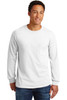 Gildan® - Ultra Cotton® 100% Cotton Long Sleeve T-Shirt with Pocket.  2410 White