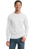 JERZEES® - Dri-Power® 50/50 Cotton/Poly Long Sleeve T-Shirt.  29LS White