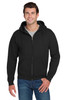 Jerzees® Super Sweats® NuBlend® - Full-Zip Hooded Sweatshirt.  4999M Black