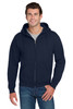 Jerzees® Super Sweats® NuBlend® - Full-Zip Hooded Sweatshirt.  4999M J. Navy