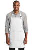 Port Authority ® Full-Length Two-Pocket Bib Apron. A600 White