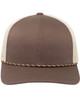 Trucker Snapback Braid Cap 104BR BROWN/ KHK/ BRWN