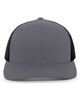 Trucker Snapback Hat 104C GRAPHITE/ BLACK