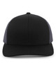 Trucker Snapback Hat 104C BLACK/ GRAPHITE