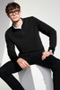 Mercer+Mettle™ Stretch 1/4-Zip Pullover MM3010 Deep Black Lifestyle