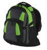 Port Authority® Urban Backpack. BG77 Bright Lime/ Magnet/ Black