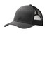 Port Authority® Snapback Trucker Cap. C112 Grey Steel/ Black