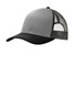 Port Authority® Snapback Trucker Cap. C112 Gusty Grey/ Black/ Grey Steel