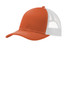Port Authority® Snapback Trucker Cap. C112 Texas Orange/ White