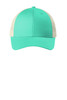 Port Authority ® Low-Profile Snapback Trucker Cap. C112LP Bright Seafoam/ Ecru