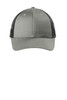 Port Authority ® Low-Profile Snapback Trucker Cap. C112LP Heather Grey/ Black