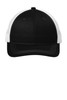 Port Authority® Unstructured Snapback Trucker Cap C119 Black/ White