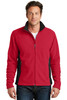 Port Authority® Colorblock Value Fleece Jacket. F216 Rich Red/ Black XS