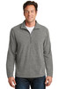 Port Authority® Heather Microfleece 1/2-Zip Pullover. F234 Pearl Grey Heather