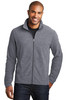 Port Authority® Heather Microfleece Full-Zip Jacket. F235 True Navy Heather