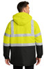 J799S  Port Authority® ANSI 107 Class 3 Safety Heavyweight Parka Safety Yellow/ Black/ Reflective Back
