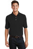 Port Authority® Heavyweight Cotton Pique Polo with Pocket.  K420P Black