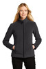 Port Authority ® Ladies Ultra Warm Brushed Fleece Jacket. L211 Graphite/ Deep Black