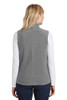 Port Authority® Ladies Microfleece Vest. L226 Pearl Grey Back