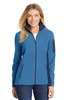 Port Authority® Ladies Summit Fleece Full-Zip Jacket. L233 Regal Blue/ Dress Blue Navy