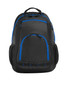 Port Authority® Xtreme Backpack. BG207 Dark Grey/ Black/ Shock Blue