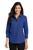 Port Authority® Ladies 3/4-Sleeve Easy Care Shirt. L612 Royal