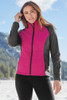 Port Authority® Ladies Hybrid Soft Shell Jacket. L787 Pink Azalea/ Grey Steel Lifestyle
