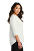 Port Authority® Ladies Concept 3/4-Sleeve Soft Split Neck Top. LK5433 Ivory Chiffon Side