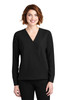 Port Authority ® Ladies Wrap Blouse. LW702 Black