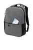 Port Authority ® Access Square Backpack. BG218 Heather Grey/ Black Pocket